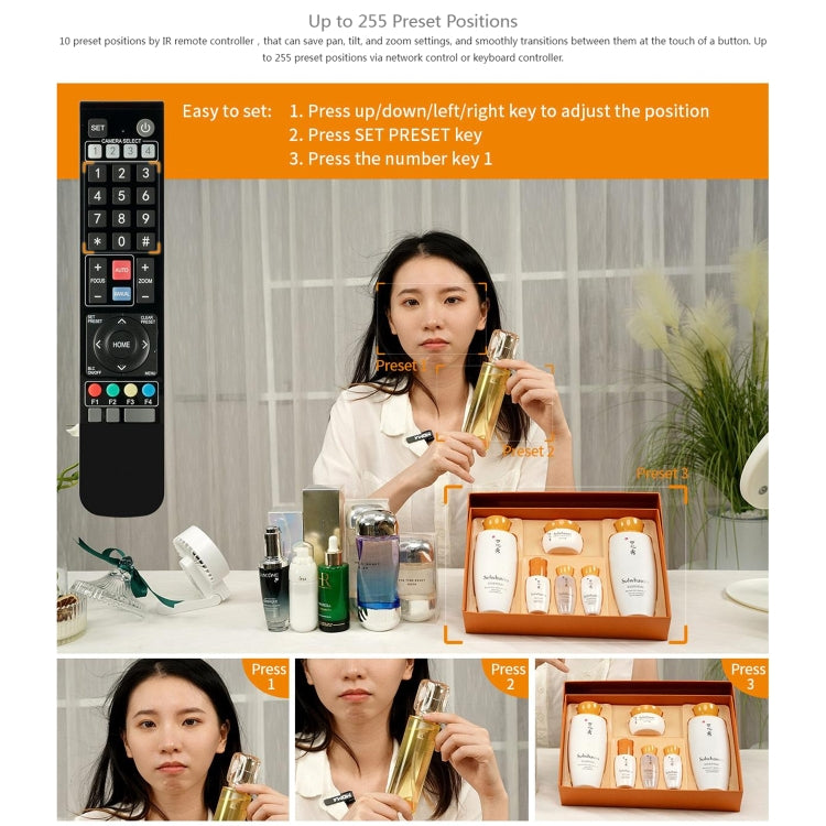 FEELWORLD 4K12X 4K PTZ Camera 12X Optical Zoom AI Tracking HDMI USB IP Remote Control(US Plug) - HoMEdemic™ 