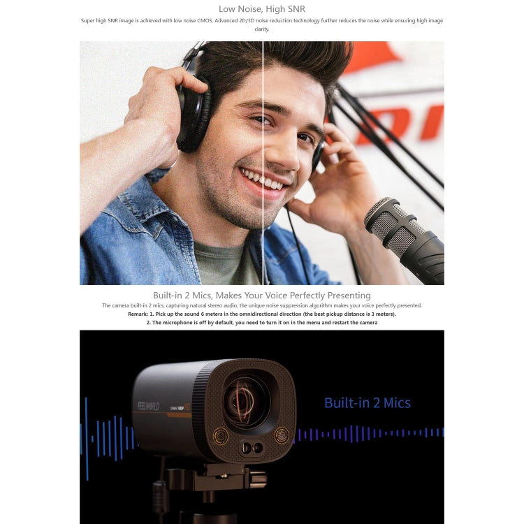 FEELWORLD HV10X Professional Streaming Camera Full HD 1080P 60fps USB 3.0 HDMI(AU Plug) - HoMEdemic™ 