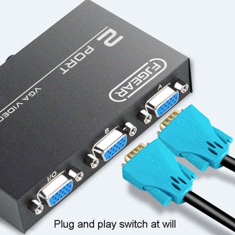 FJGEAR FJ-15-2 Computer VGA Switcher 2 In 1 Out Bidirectional Switching Sharer - HoMEdemic™ 