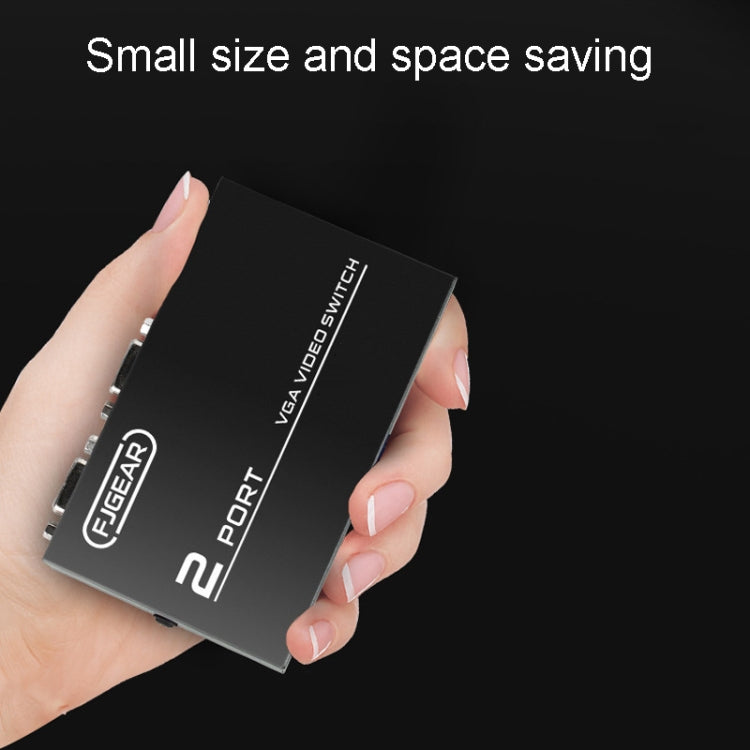 FJGEAR FJ-15-2 Computer VGA Switcher 2 In 1 Out Bidirectional Switching Sharer - HoMEdemic™ 