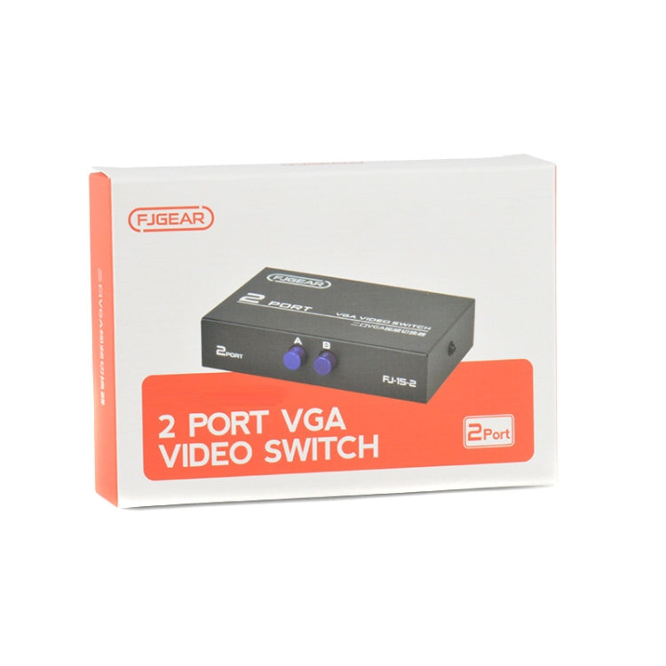FJGEAR FJ-15-2 Computer VGA Switcher 2 In 1 Out Bidirectional Switching Sharer - HoMEdemic™ 