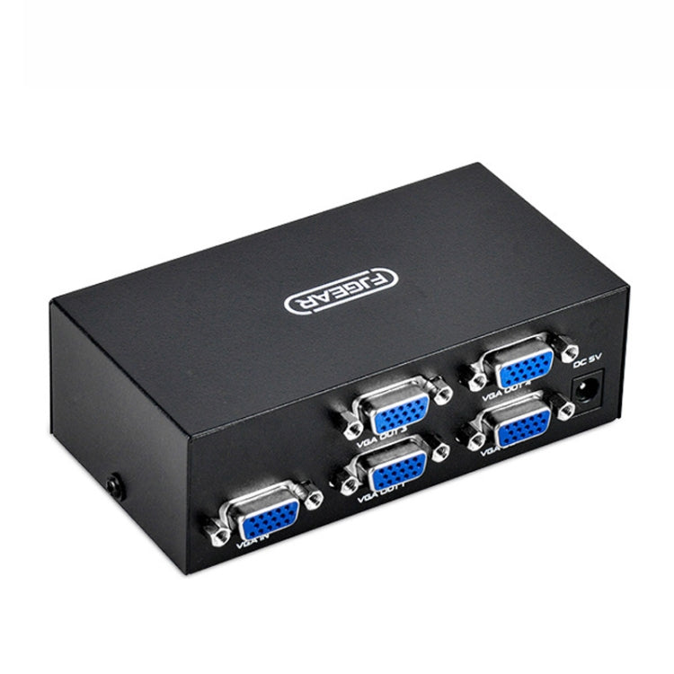 FJGEAR FJ-2004 VGA Splitter 1 In 4 Out Computer Vedio Output Splitter, EU Plug - HoMEdemic™ 