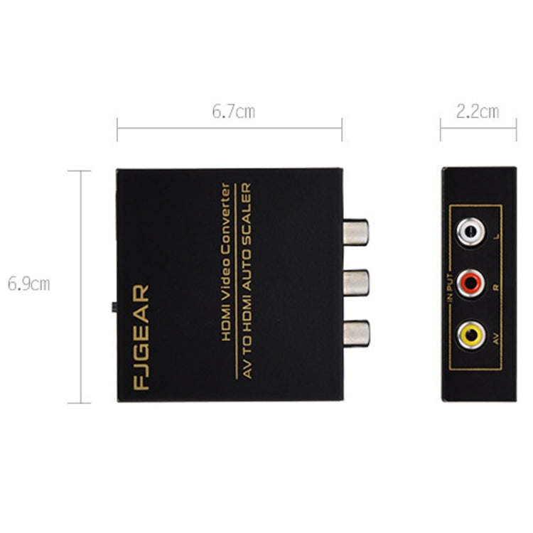 FJGEAR FJ-AH1308 AV To HDMI Converter With Auto Scaling - HoMEdemic™ 
