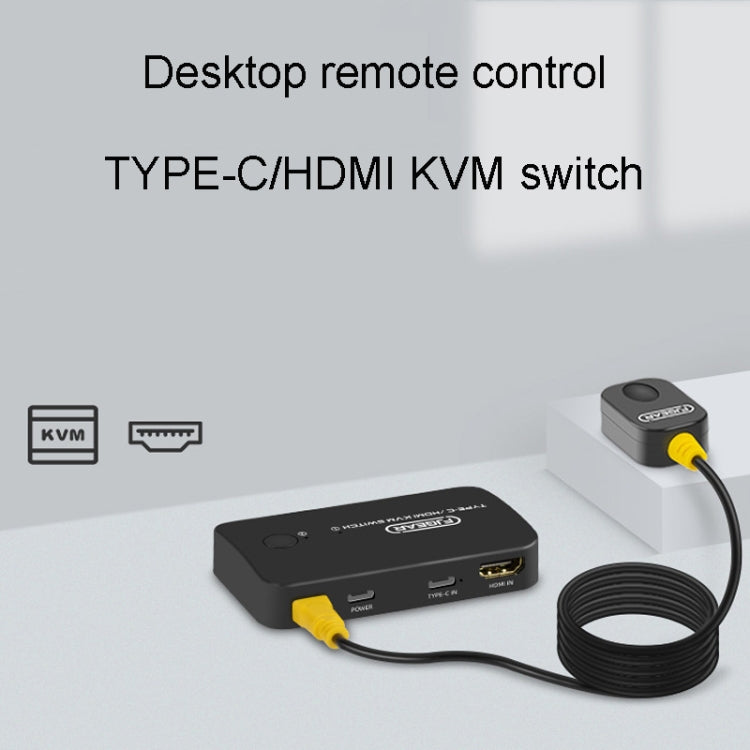FJGEAR FJ-TYH201 Type-C / HDMI KVM Switch With Desktop Controller - HoMEdemic™ 