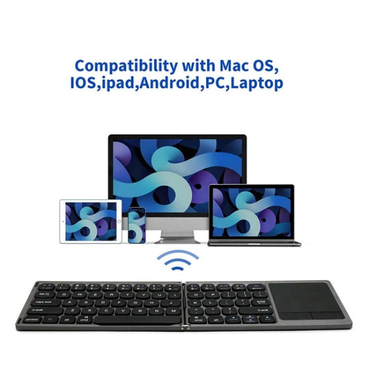FK328T Cell Phone Tablet Laptop Wireless Bluetooth Keyboard Portable 3-Folded Keyboard - HoMEdemic™ 