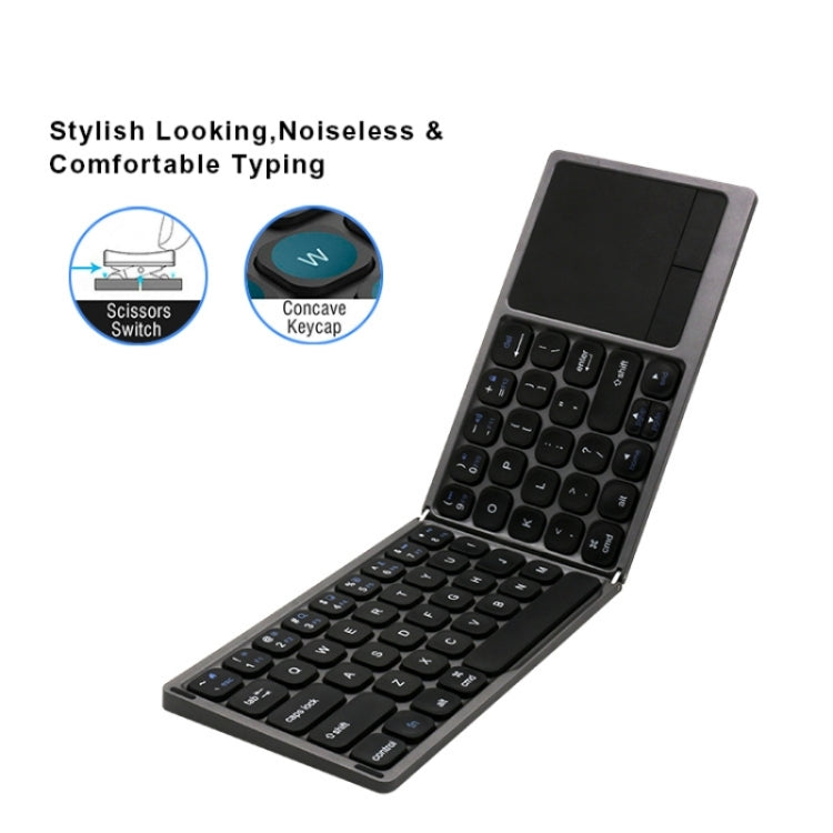 FK328T Cell Phone Tablet Laptop Wireless Bluetooth Keyboard Portable 3-Folded Keyboard - HoMEdemic™ 