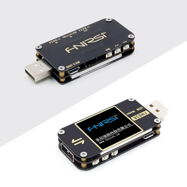 FNIRSI FNB38 USB Voltage And Current Meter Capacity Fast Charging Protocol Tester(Black) - HoMEdemic™ 