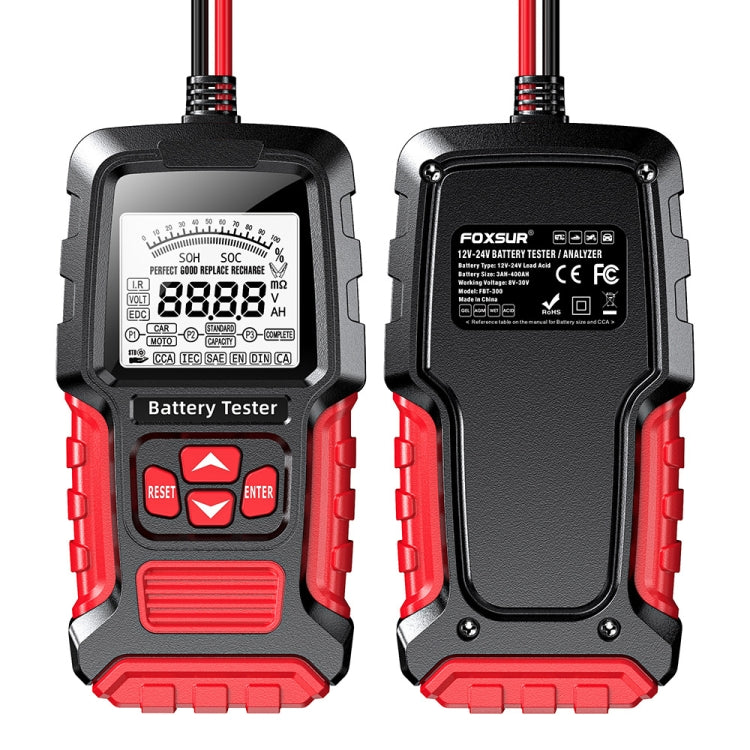 FOXSUR Automobile Motorcycle Battery Voltage Capacity Tester - HoMEdemic™ 