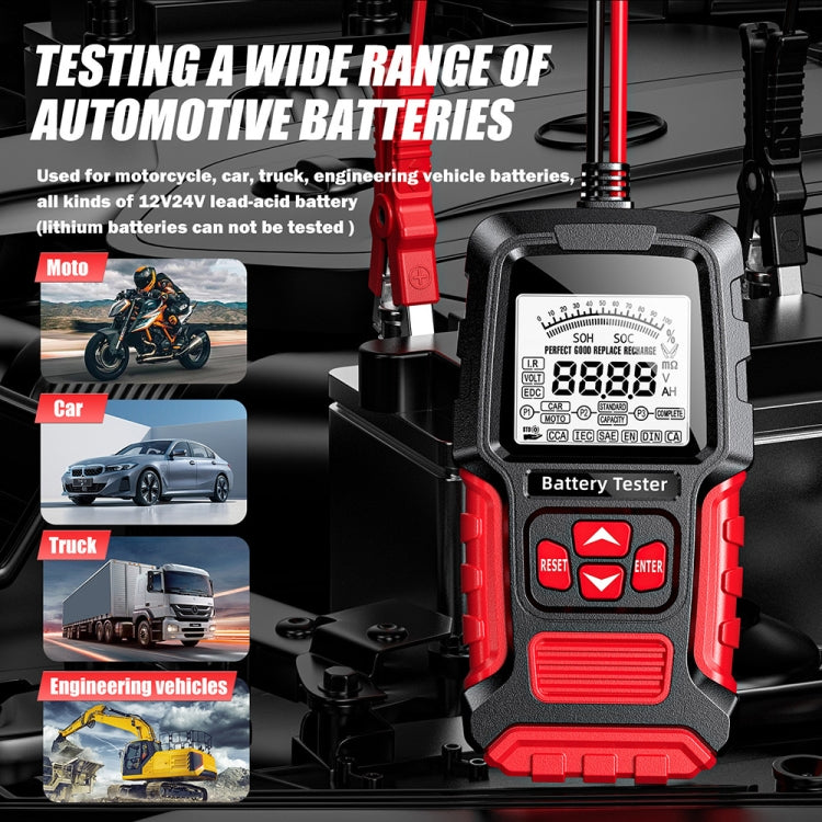 FOXSUR Automobile Motorcycle Battery Voltage Capacity Tester - HoMEdemic™ 