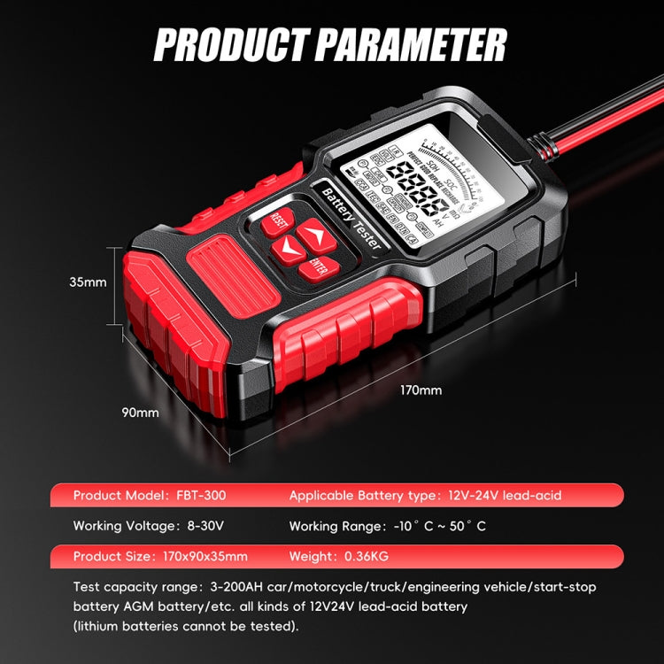 FOXSUR Automobile Motorcycle Battery Voltage Capacity Tester - HoMEdemic™ 