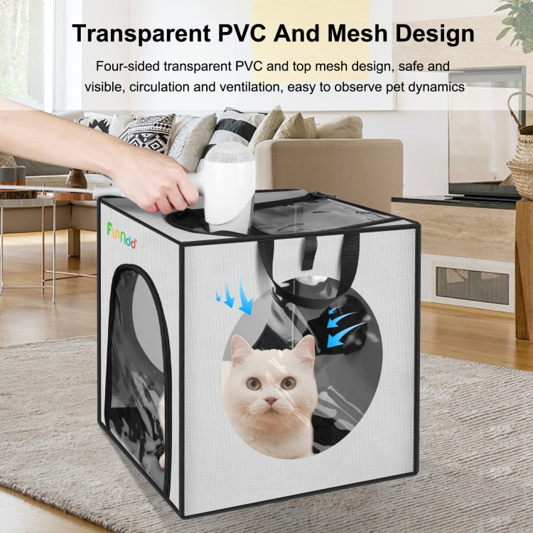 FUNADD Pet Bath Drying Box Portable Folding Dryer Cage, Suitable for Pets up to 5kg(Grey) - HoMEdemic™ 