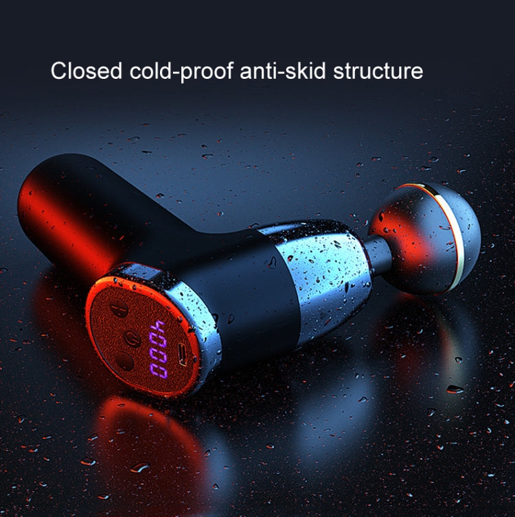 Fascia Gun Pocket Electric Shock Gun  Muscle Massage Gun, Specification: LCD 20-speed (Gray) - HoMEdemic™ 