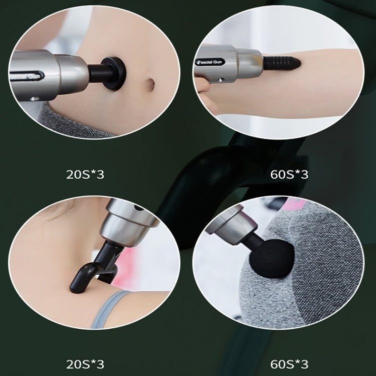 Fascia Massager Mini Electric Muscle Massager Portable Fitness Muscle Relaxing Massager Button(Space Gray) - HoMEdemic™ 