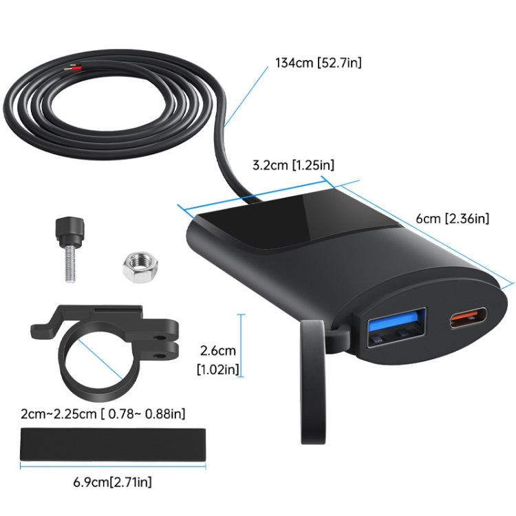 Fast Charging Dual-USB QC3.0 Motorcycle Cell Phone Charger - HoMEdemic™ 