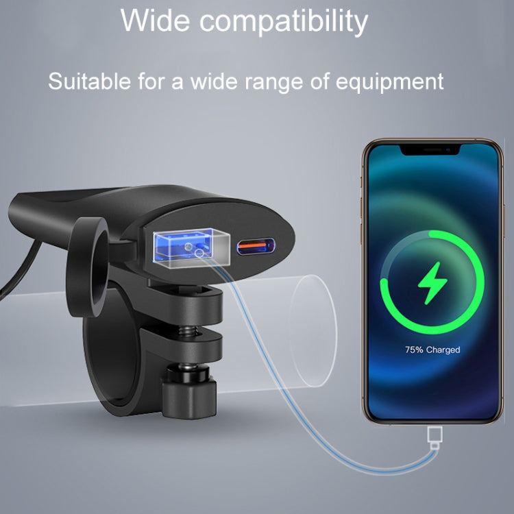 Fast Charging Dual-USB QC3.0 Motorcycle Cell Phone Charger - HoMEdemic™ 
