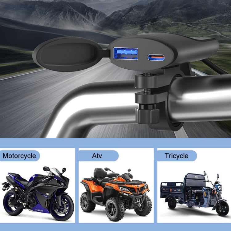 Fast Charging Dual-USB QC3.0 Motorcycle Cell Phone Charger - HoMEdemic™ 
