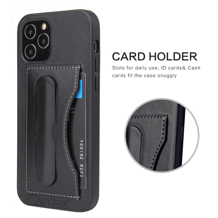 Fierre Shann Full Coverage Protective Leather Case with Holder & Card Slot, For iPhone 12 mini, For iPhone 12 / 12 Pro, For iPhone 12 Pro Max, For Galaxy Note20 Ultra - HoMEdemic™ 