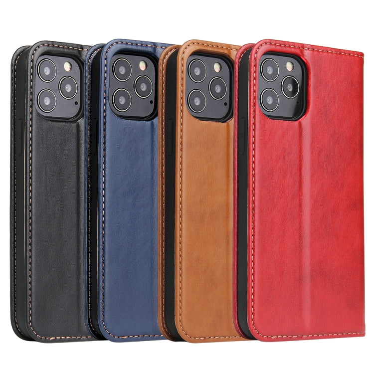 Fierre Shann PU Genuine Leather Texture Horizontal Flip Leather Case with Holder & Card Slots & Wallet, For iPhone 12 Pro Max, For iPhone 12 mini, For iPhone 12 / 12 Pro - HoMEdemic™ 