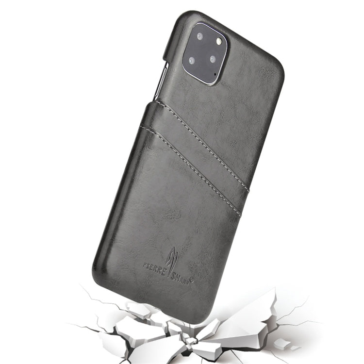 Fierre Shann Retro Oil Wax Texture PU Leather Case with Card Slots, For iPhone 11 Pro, For iPhone 11, For iPhone 11 Pro Max, for iPhone 11 Pro, for iPhone 11, for iPhone 11 Pro Max - HoMEdemic™ 