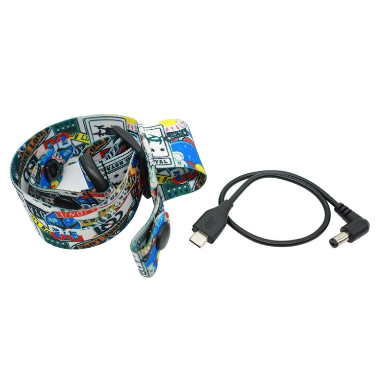 Flight Video Glasses Graffiti Color Headband Fixed Strap For DJI FPV Goggles V2 Strap + Power Line - HoMEdemic™ 