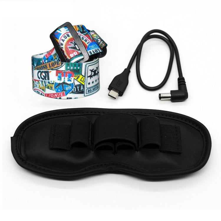Flight Video Glasses Graffiti Color Headband Fixed Strap For DJI FPV Goggles V2 Strap + Power Line + Pad - HoMEdemic™ 