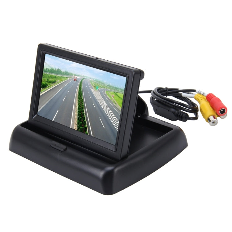 Foldable 4.3 inch Digital TFT LCD Car High Definition Monitor, Support Reverse Automatic Screen Function, Foldable 4.3 inch - HoMEdemic™ 