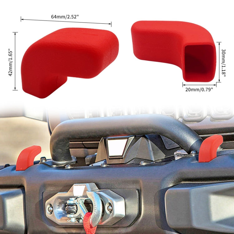 For 07-23 Jeep Wrangler JK/JL/JT Front Bumper Trailer Hook Cover(Blue) - HoMEdemic™ 