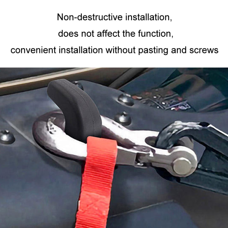 For 07-23 Jeep Wrangler JK/JL/JT Front Bumper Trailer Hook Cover(Red) - HoMEdemic™ 