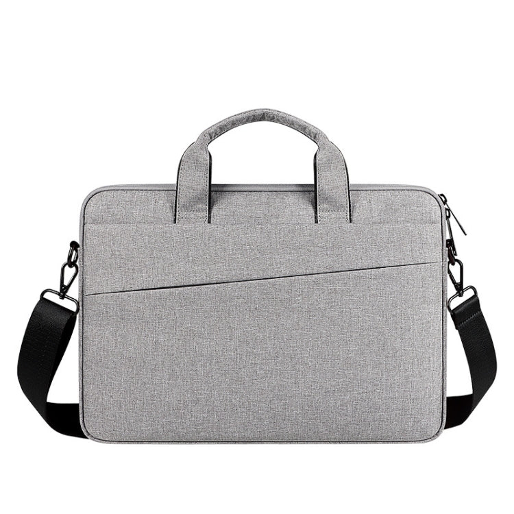 For 13.3 inch ST01S Waterproof Oxford Laptop Diagonal Shoulder Handbag(Light Grey) - HoMEdemic™ 