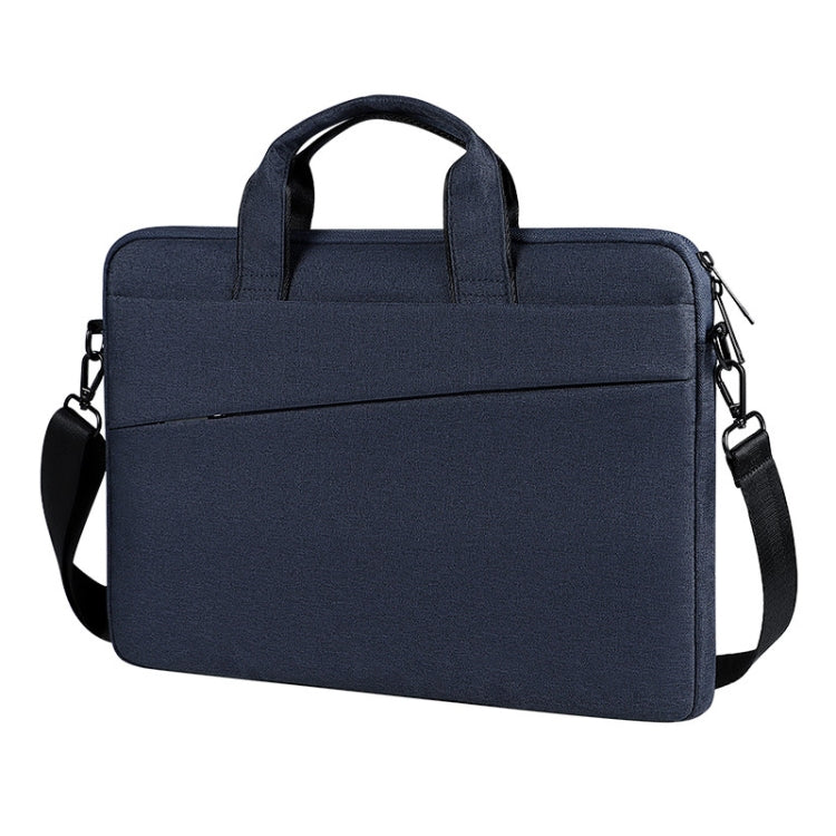 For 13.3 inch ST01S Waterproof Oxford Laptop Diagonal Shoulder Handbag(Navy Blue) - HoMEdemic™ 