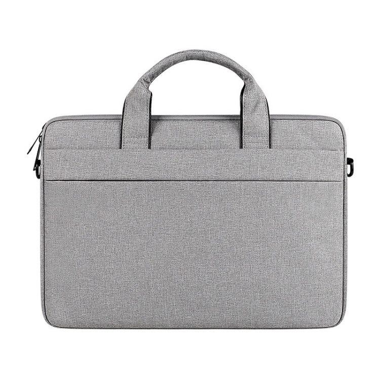 For 14.1 inch ST01S Waterproof Oxford Laptop Diagonal Shoulder Handbag(Light Grey) - HoMEdemic™ 