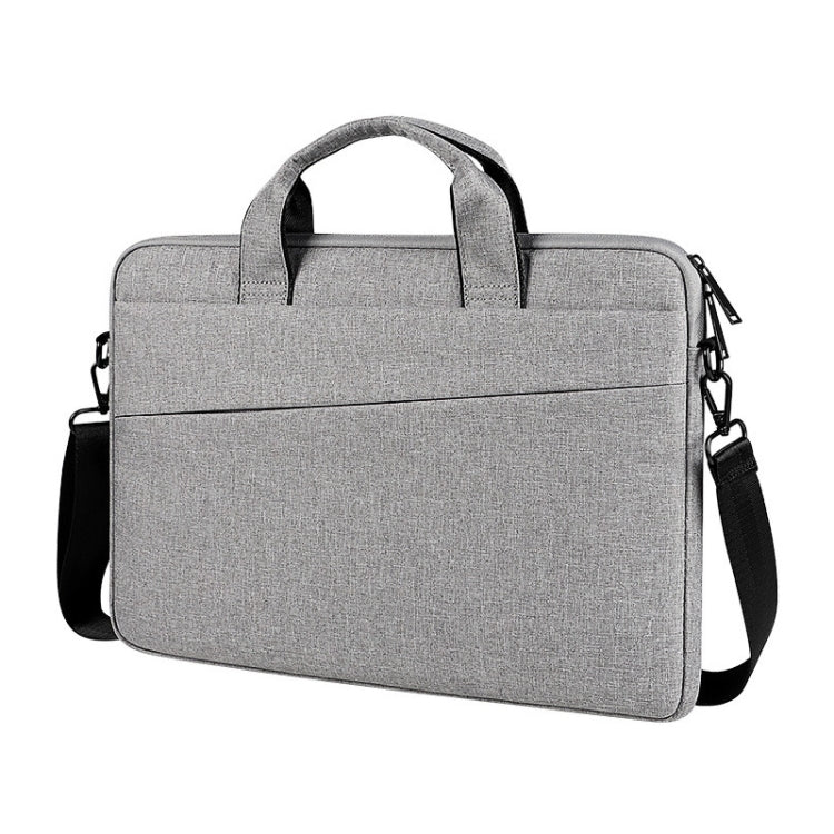 For 15.6 inch ST01S Waterproof Oxford Laptop Diagonal Shoulder Handbag(Light Grey) - HoMEdemic™ 