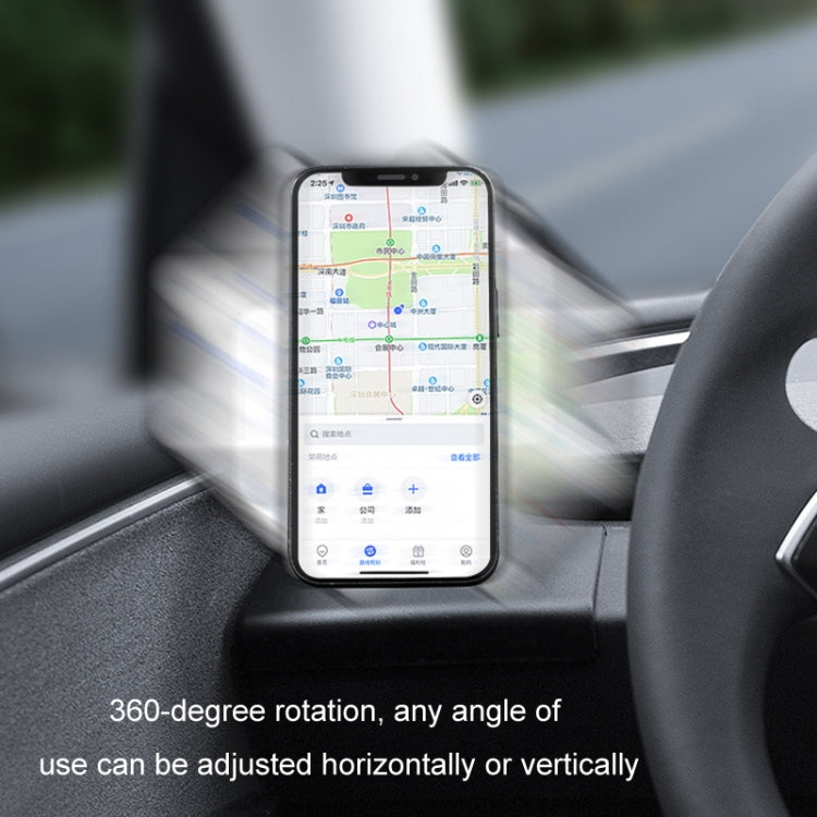 For 2024 Tesla Model 3 Left-hand Drive Air Outlet Magnetic Car Phone Holder(Dashboard Base) - HoMEdemic™ 