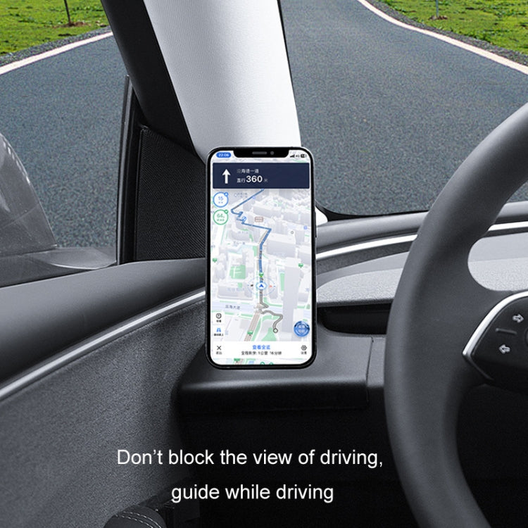 For 2024 Tesla Model 3 Left-hand Drive Air Outlet Magnetic Car Phone Holder(Dashboard Base) - HoMEdemic™ 