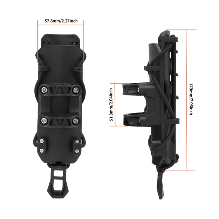 For 25mm Tube Diameter Motorcycle Modified Bumper Drink Water Cup Holder(Black) - HoMEdemic™ 
