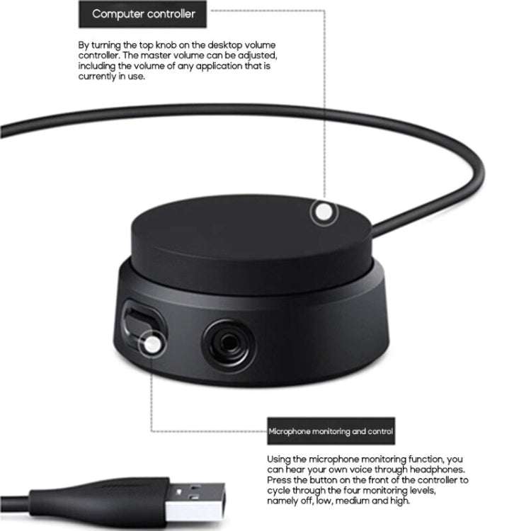 For A10 / A40 / QC35 II / QC45 Gaming Headset USB Audio Controller Cable - HoMEdemic™ 