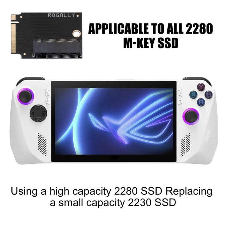 For ASUS Rog Ally Modified M2 Hard Drive PCIE4.0 Riser Card, Spec: Short - HoMEdemic™ 