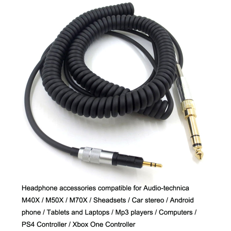 For ATH-M50X / M40X / M70X Spring Headset Audio Cable AUX 2.5mm Head - HoMEdemic™ 