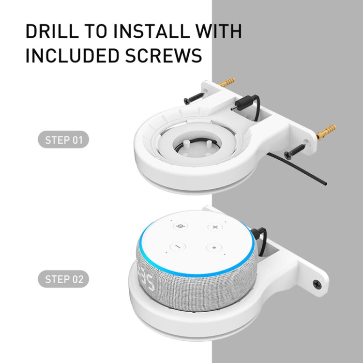 For Amazon Echo Dot 3/4 AhaStyle DD96 Stand Wall Storage Stand(White) - HoMEdemic™ 