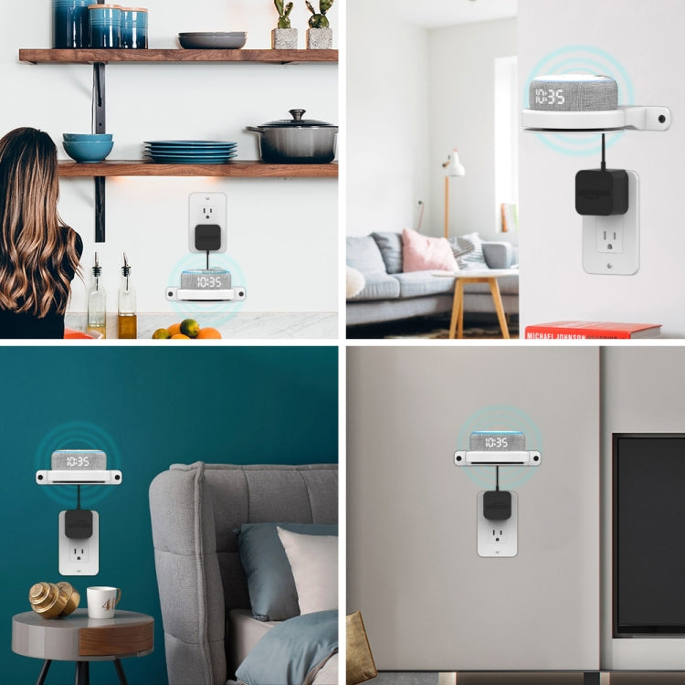 For Amazon Echo Dot 3/4 AhaStyle DD96 Stand Wall Storage Stand(White) - HoMEdemic™ 