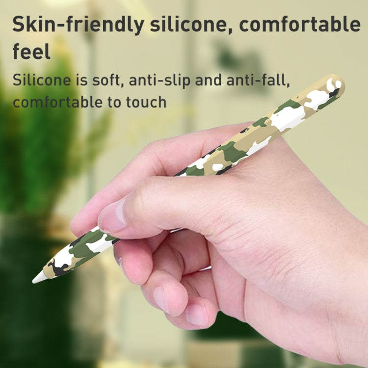 For Apple Pencil 1 LOVE MEI Camouflage Silicone Protective Pen Case(Grey) - HoMEdemic™ 