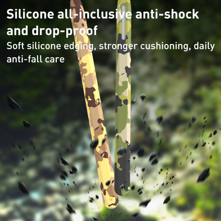 For Apple Pencil 1 LOVE MEI Camouflage Silicone Protective Pen Case(Grey) - HoMEdemic™ 