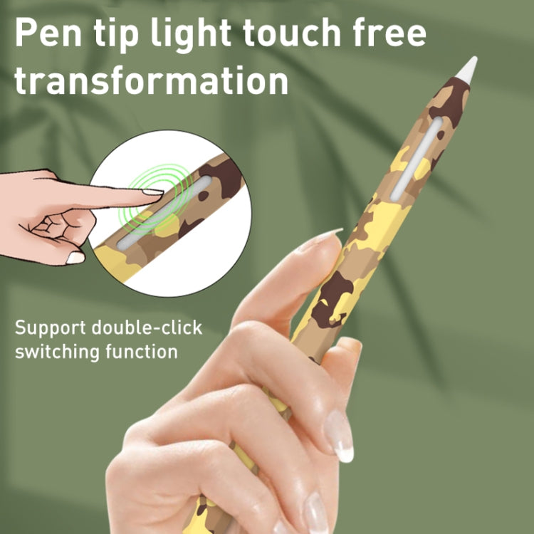 For Apple Pencil 1 LOVE MEI Camouflage Silicone Protective Pen Case(Yellow) - HoMEdemic™ 