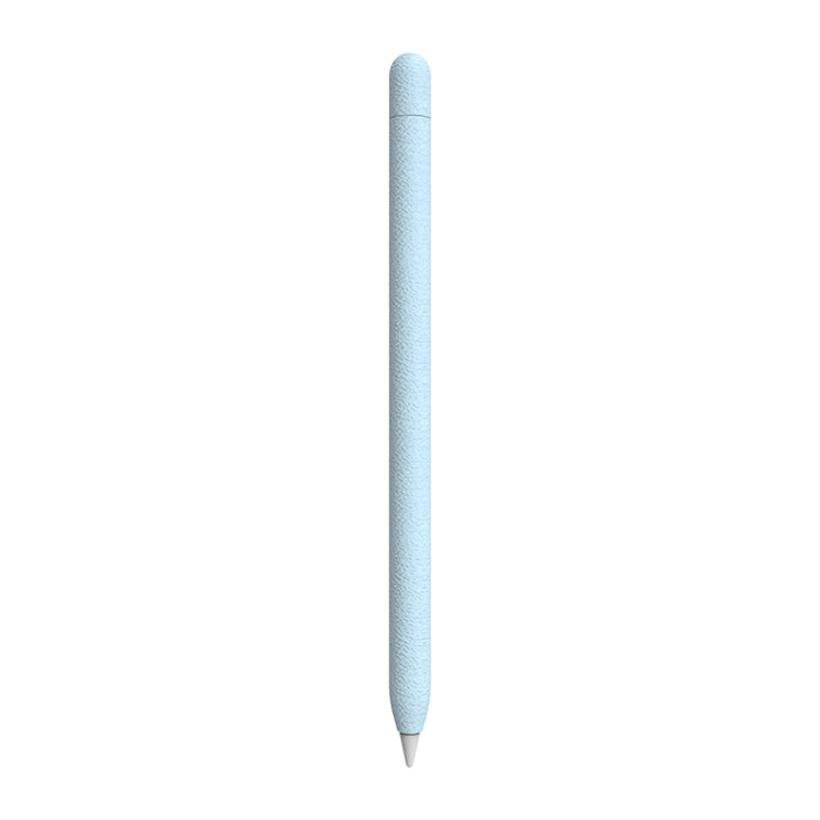 For Apple Pencil 1 LOVE MEI Frosted Leather Texture Silicone Protective Pen Case(Blue) - HoMEdemic™ 