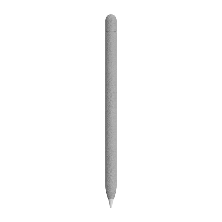 For Apple Pencil 1 LOVE MEI Frosted Leather Texture Silicone Protective Pen Case(Grey) - HoMEdemic™ 