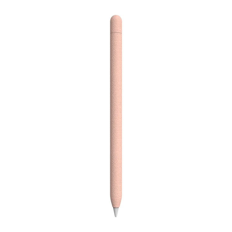 For Apple Pencil 1 LOVE MEI Frosted Leather Texture Silicone Protective Pen Case(Pink) - HoMEdemic™ 