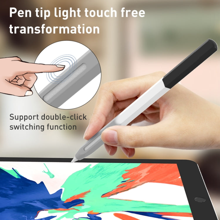 For Apple Pencil 1 LOVE MEI Rainbow Liquid Silicone Protective Pen Case(Blue) - HoMEdemic™ 