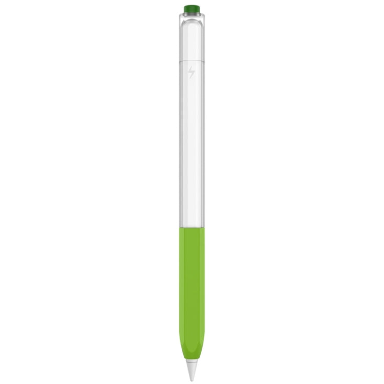 For Apple Pencil 2 AhaStyle PT-LC05 Jelly Style Translucent Silicone Protective Pen Case(Matcha Color) - HoMEdemic™ 
