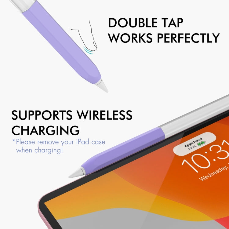 For Apple Pencil 2 AhaStyle PT-LC05 Jelly Style Translucent Silicone Protective Pen Case(Matcha Color) - HoMEdemic™ 