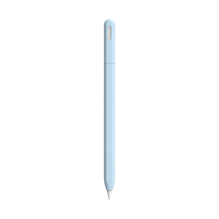 For Apple Pencil 2 LOVE MEI Frosted Leather Texture Silicone Protective Pen Case(Blue) - HoMEdemic™ 